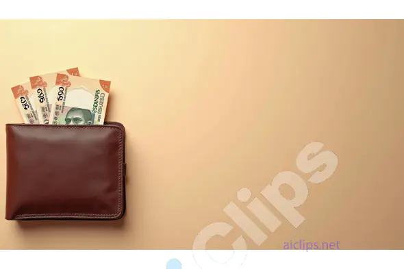 Indian Wallet with Cash – Rupee Currency Notes