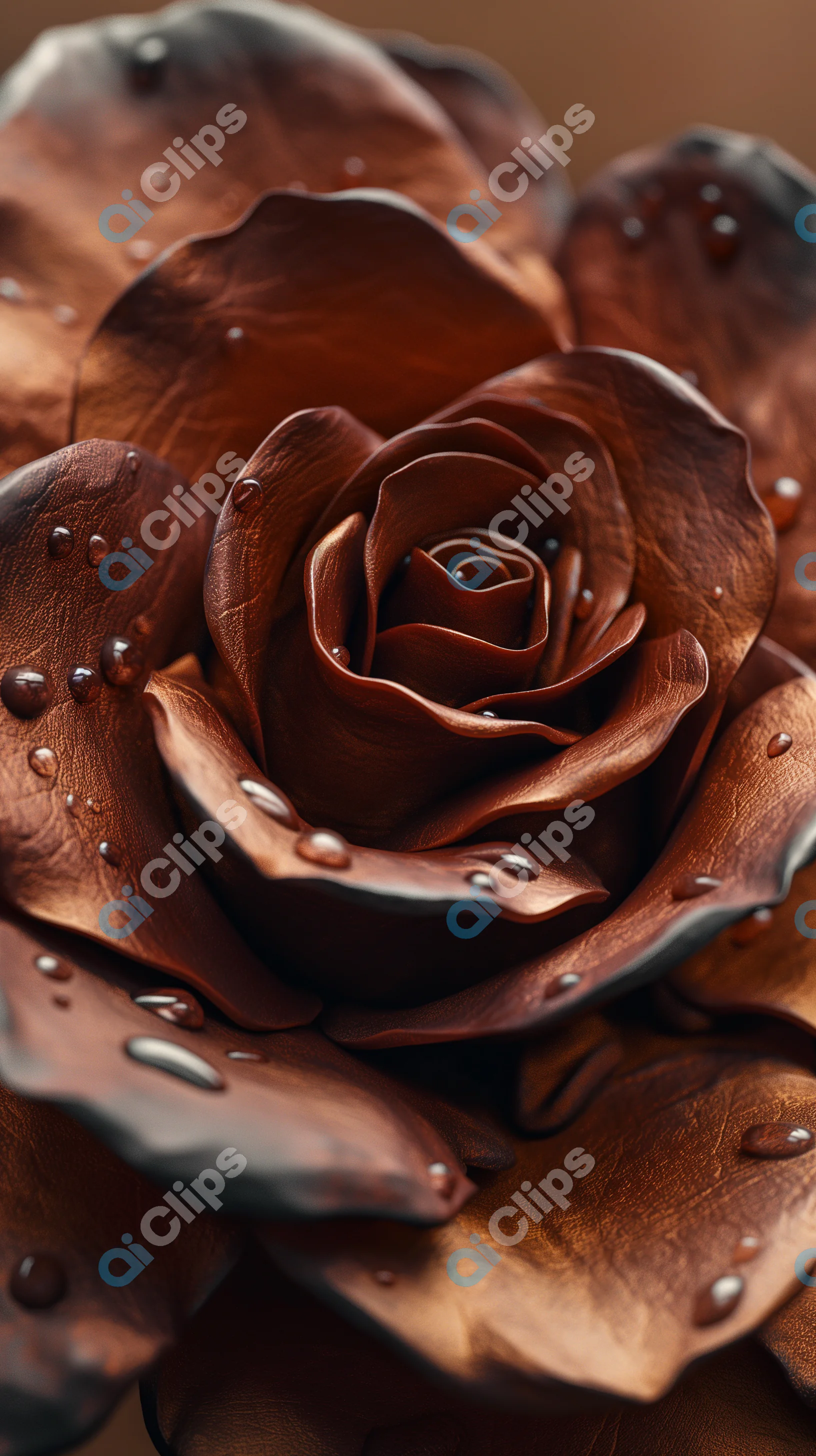 Chocolate Rose Close-Up
