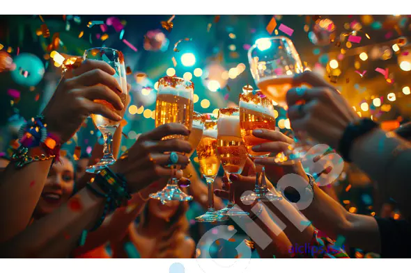 Party Celebration with Toasts