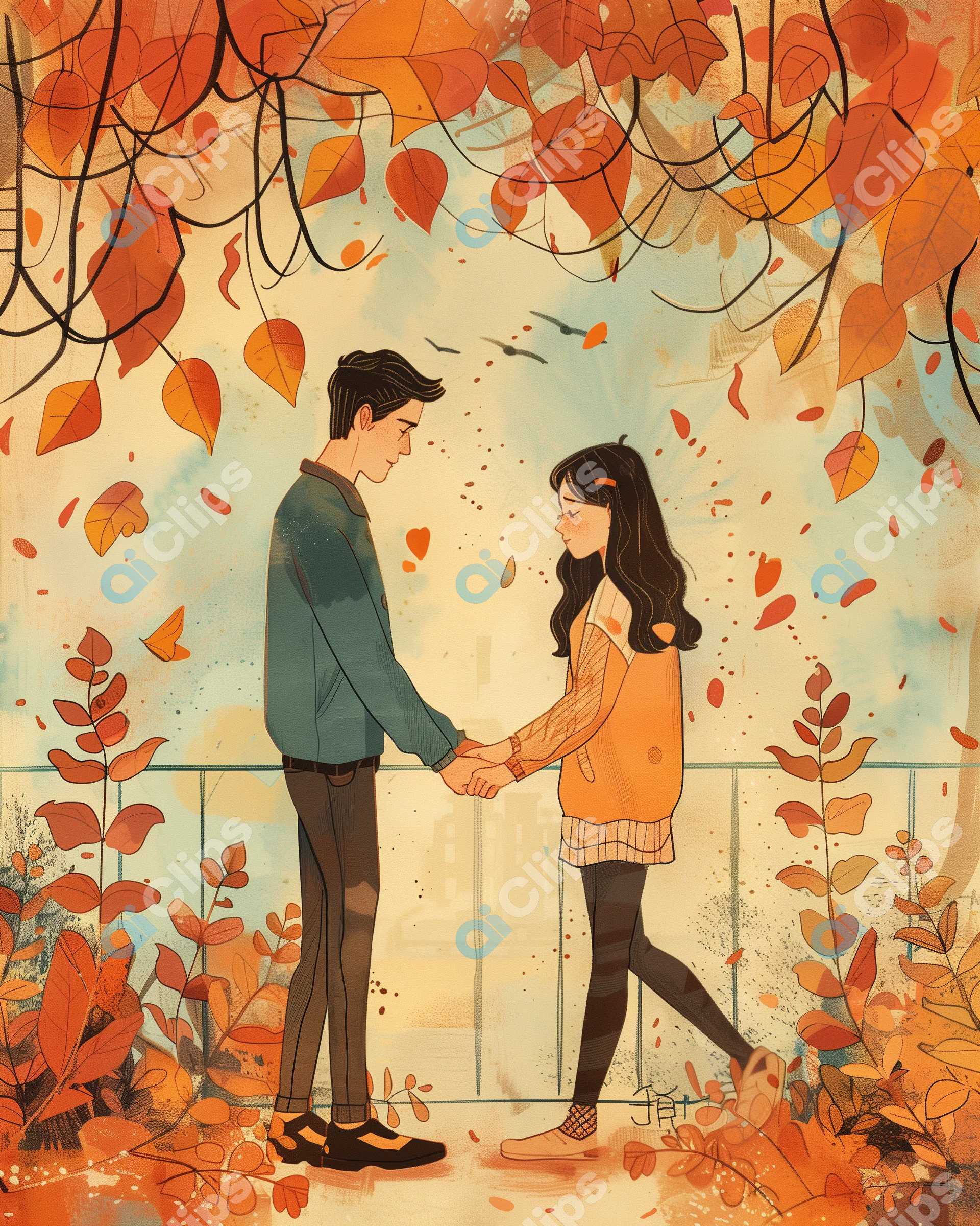 Romantic Autumn Stroll