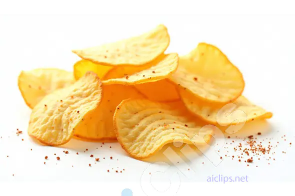 Crispy Potato Chips with Seasoning