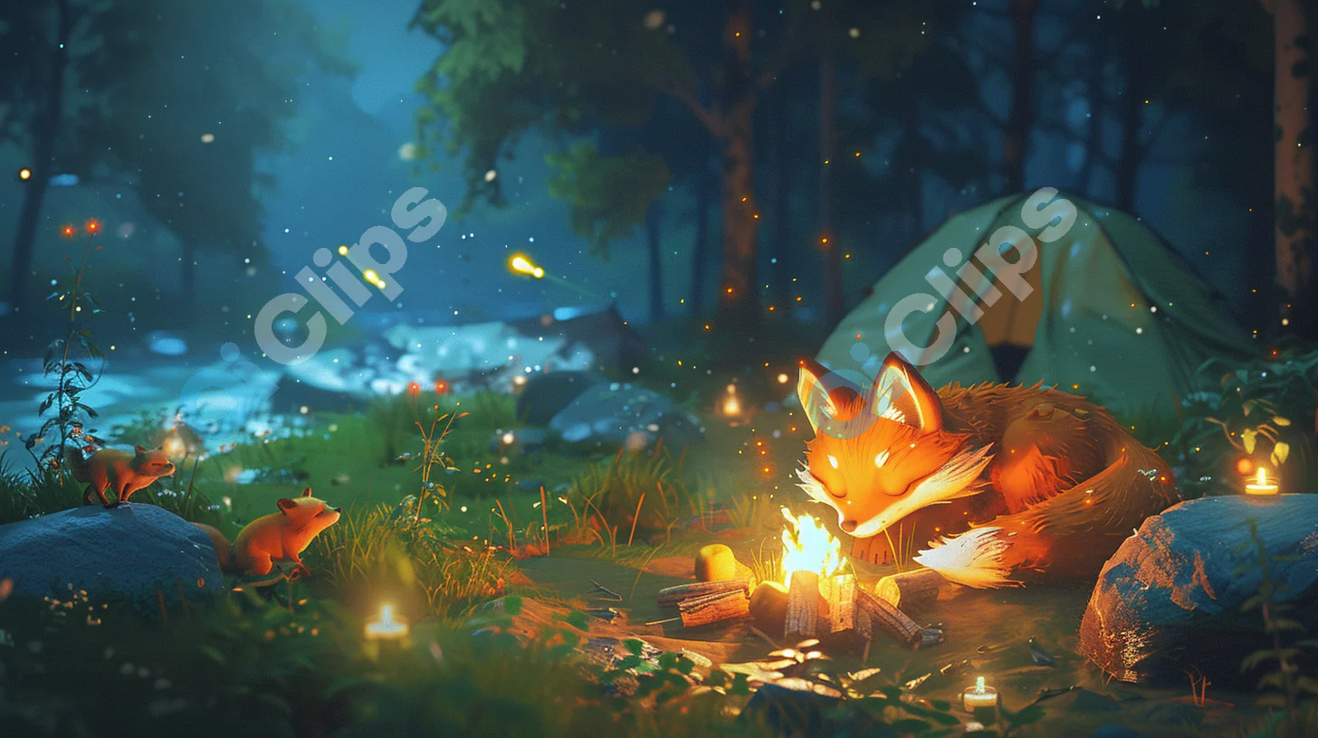Cozy Fox Campfire