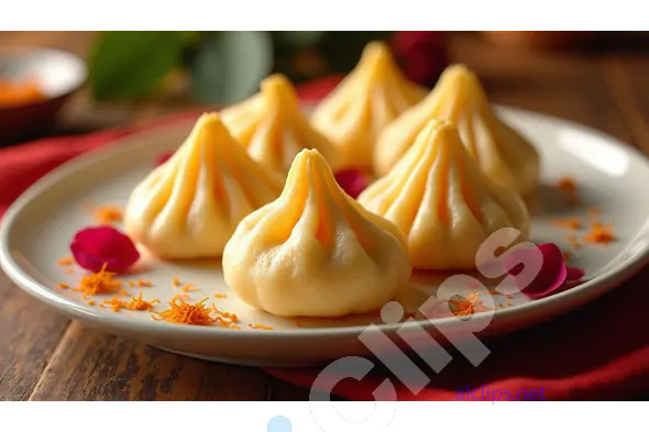 Traditional Modak Sweets on Festive Plate