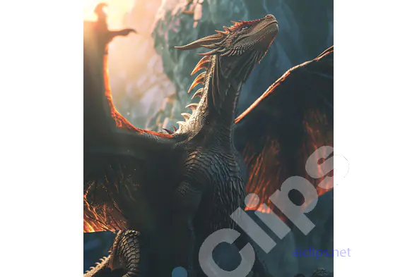 Fierce Dragon in Sunlight