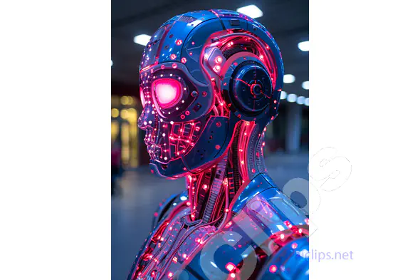 Futuristic Robot Close-Up
