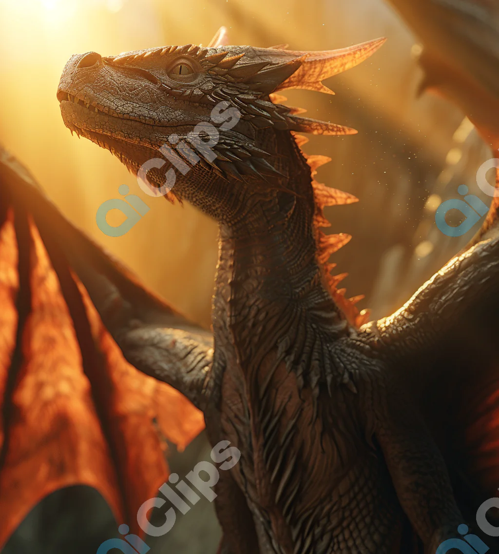 Majestic Sunlit Dragon