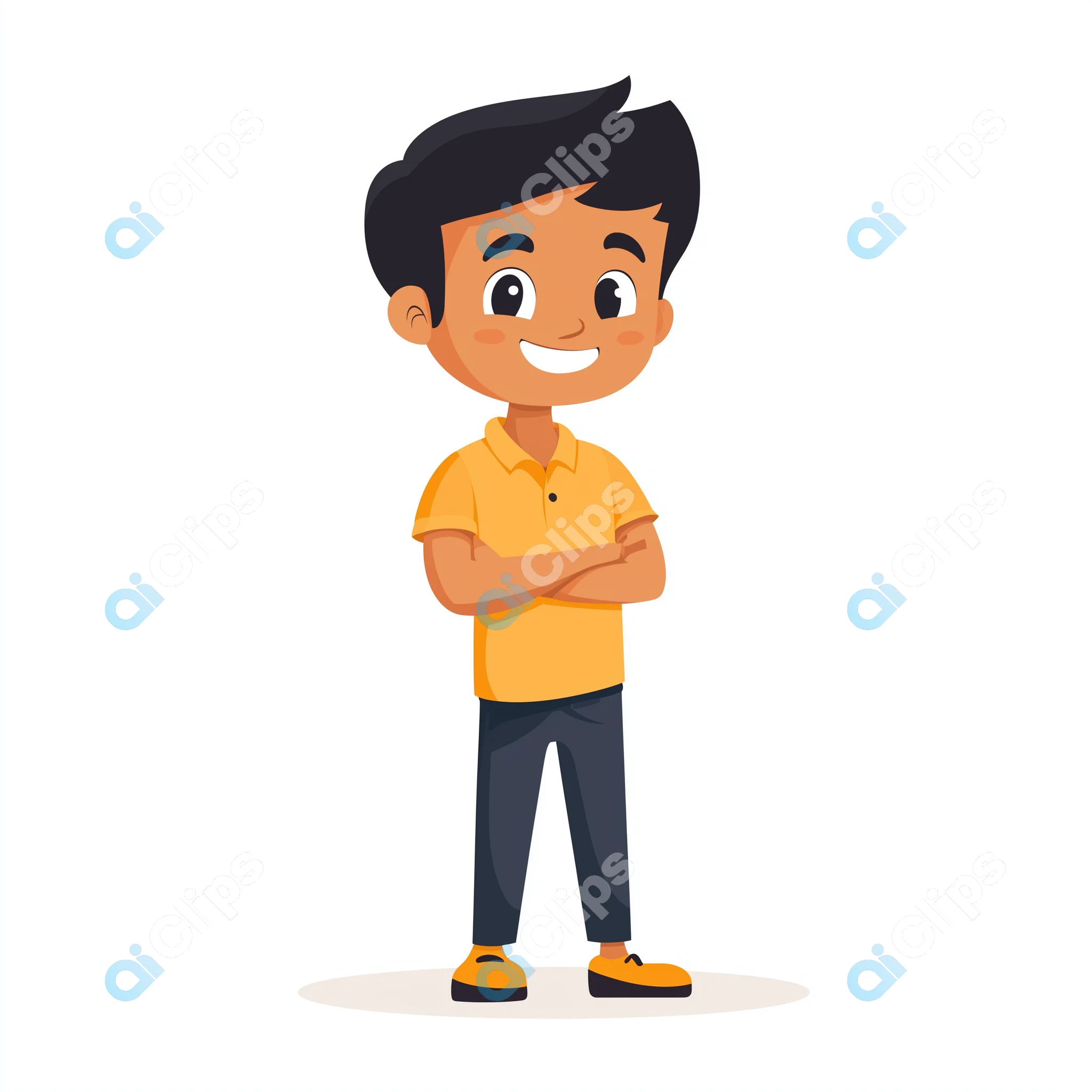 Happy Boy Cartoon