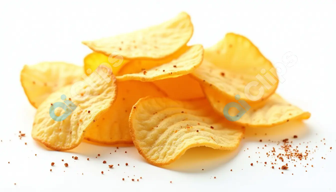 Crispy Potato Chips with Seasoning