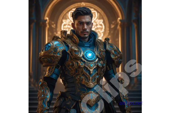 Fantasy Warrior in Ornate Armor