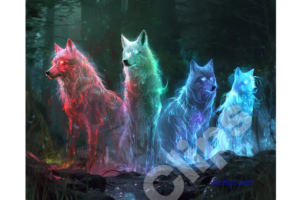 Mystical Spirit Wolves