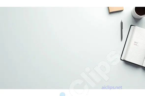 Minimalist Workspace with Notebook and Coffee