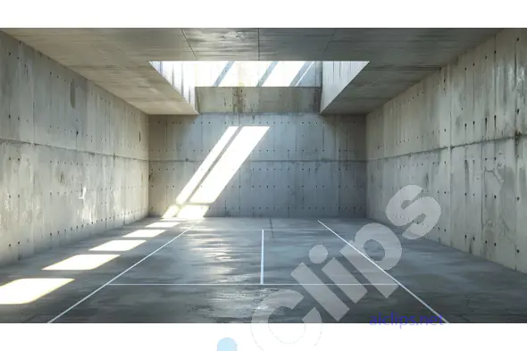 Minimalist Indoor Court
