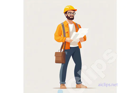Construction Engineer Illustration