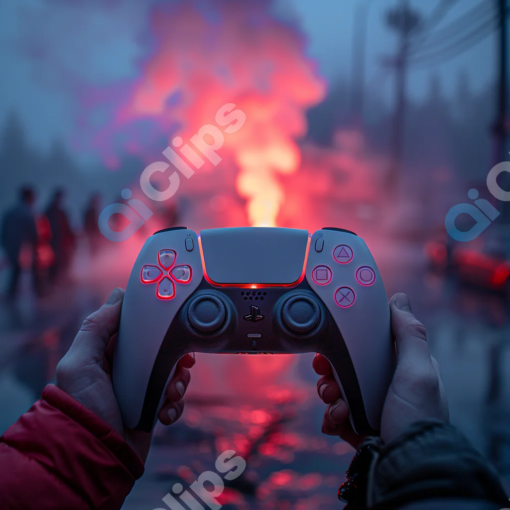 Gaming Controller in Action
