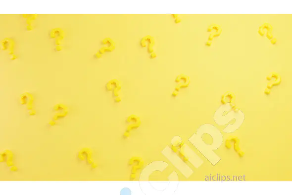 Yellow Question Marks on Yellow Background