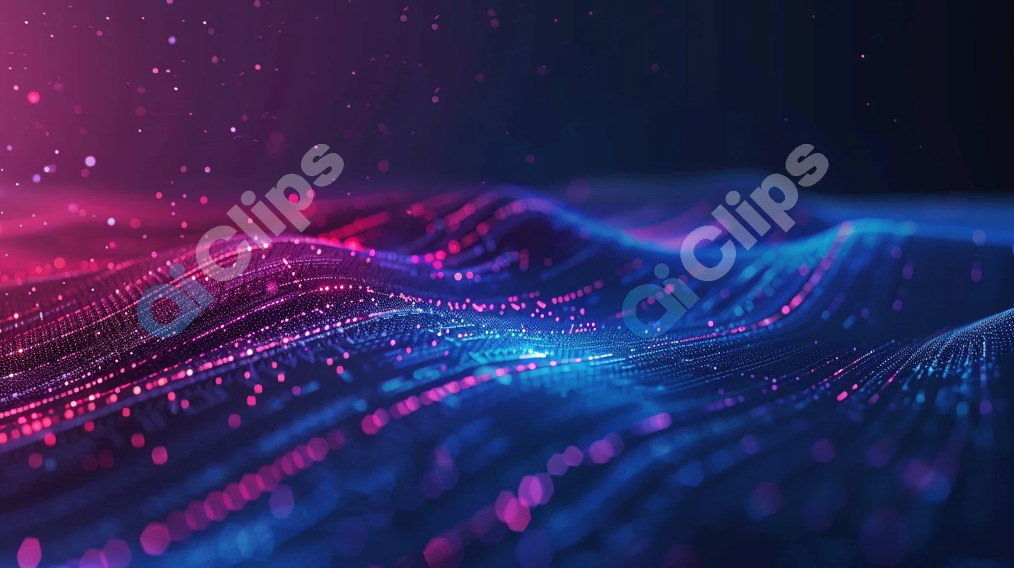 Neon Digital Waves