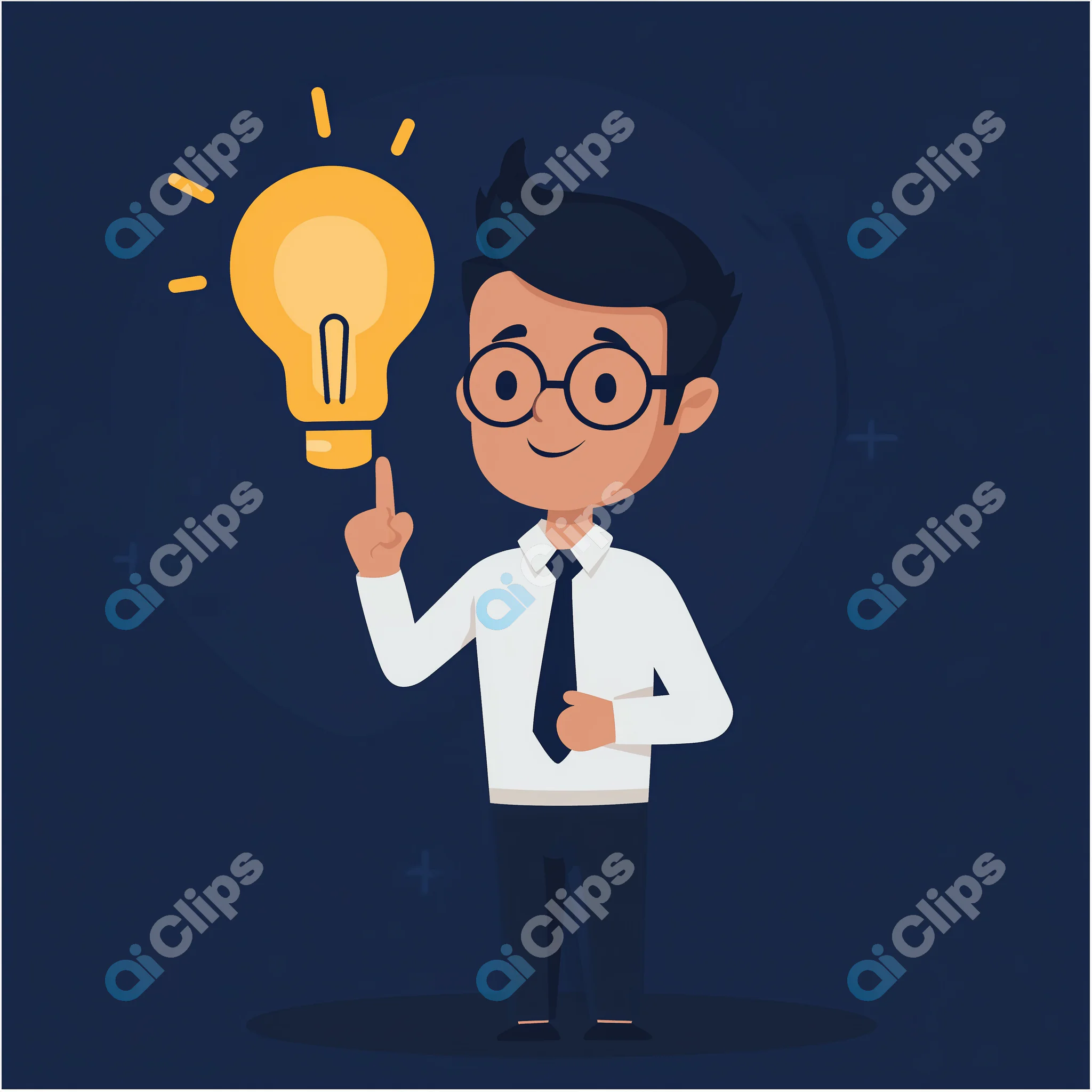 Businessman Idea Cartoon