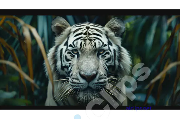 Intense White Tiger
