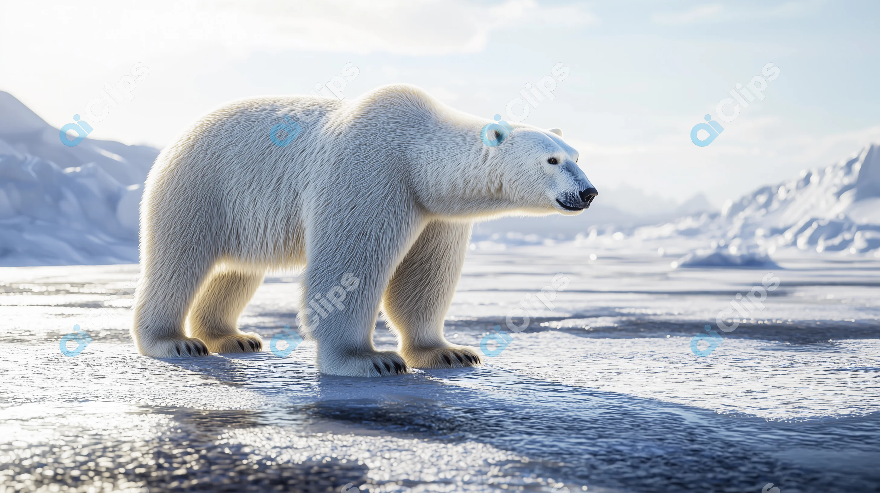 Polar Bear on Arctic Ice