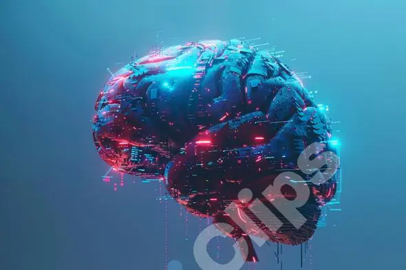 Futuristic Digital Brain