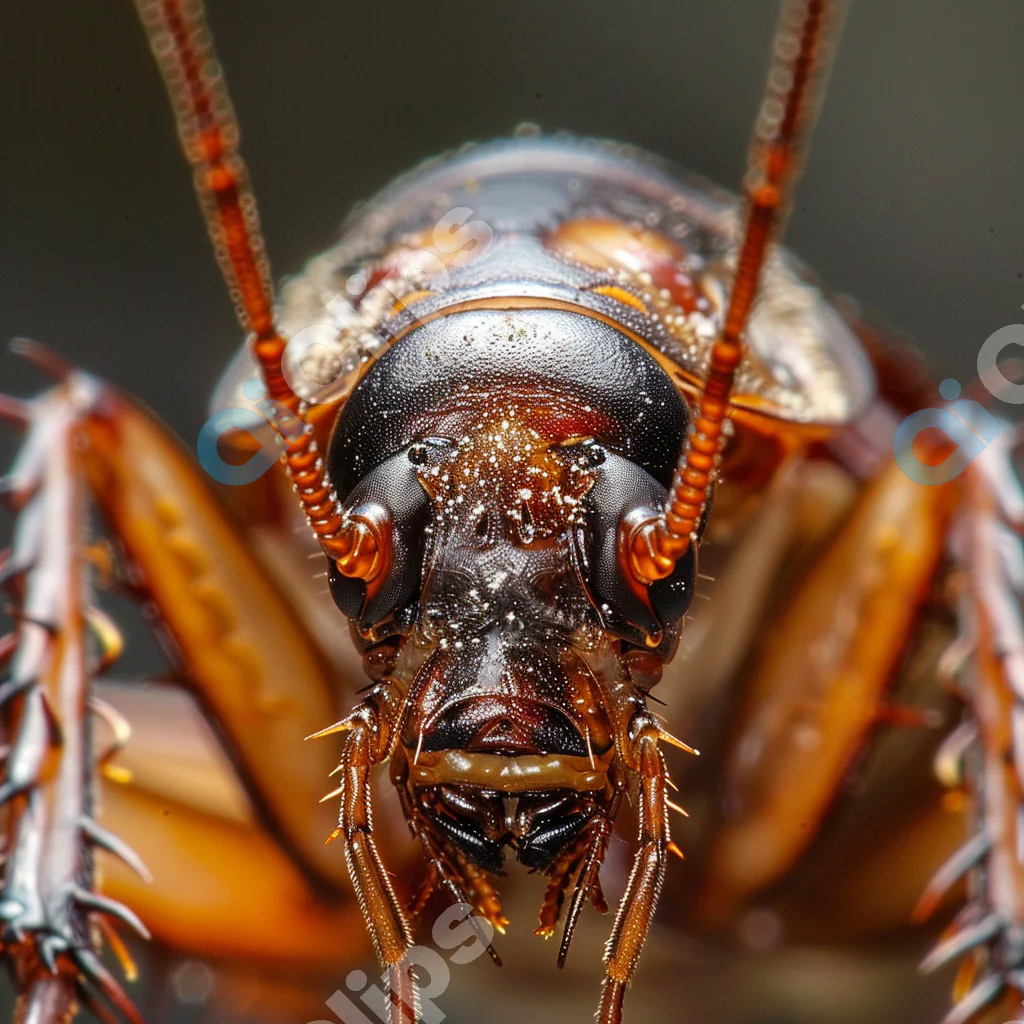 Macro Cockroach Close-Up