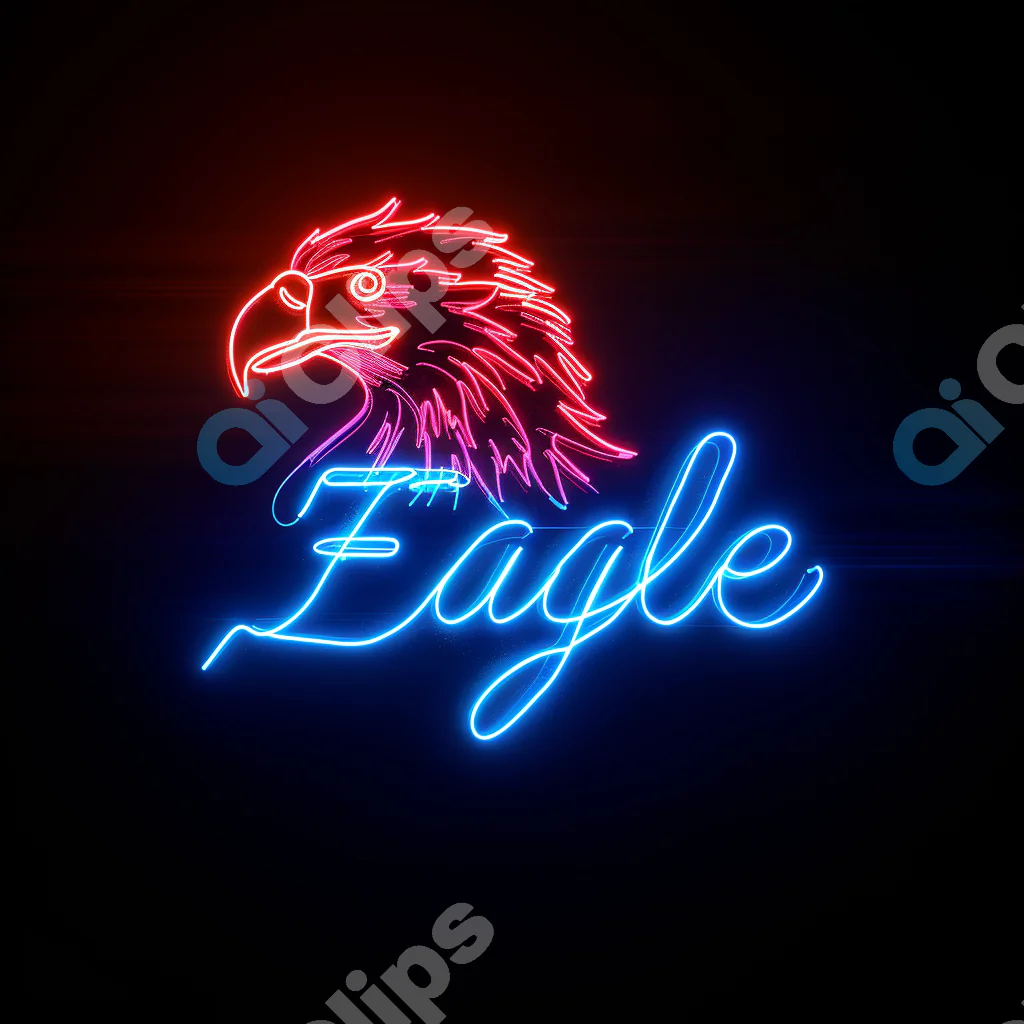 Neon Eagle Sign