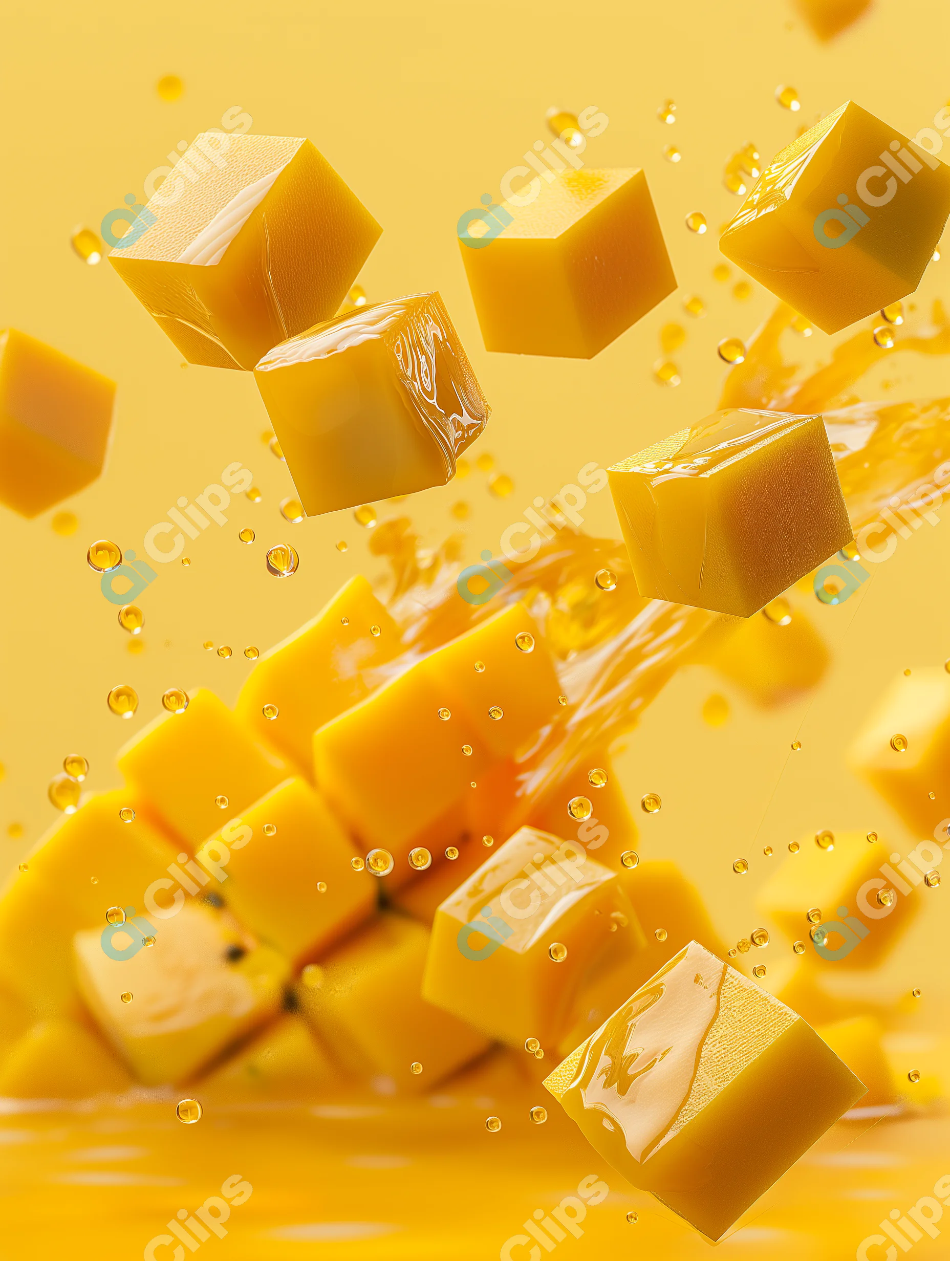 Floating Cheese Cubes