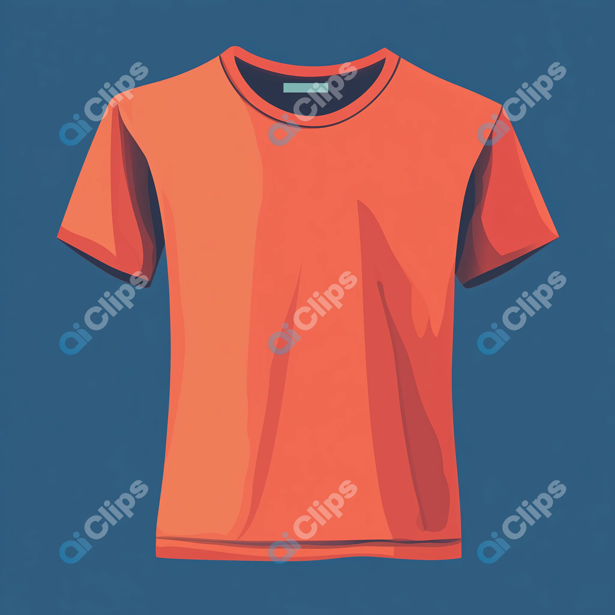 Orange T-Shirt Illustration