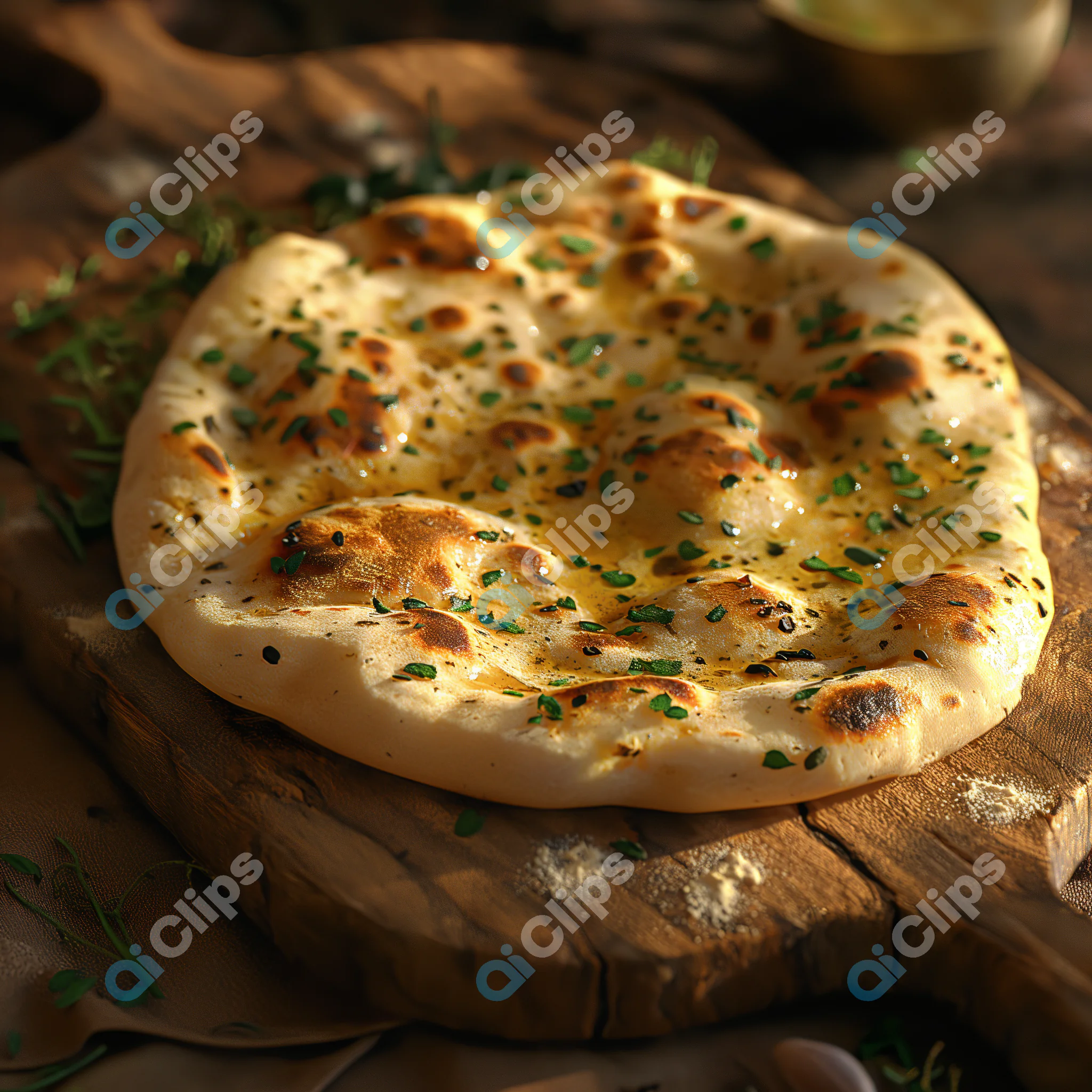 Garlic Naan Bread