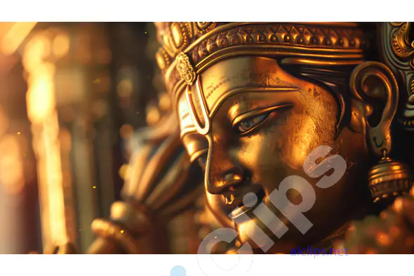 Photorealistic Lord Rama Idol in Cinematic Lighting