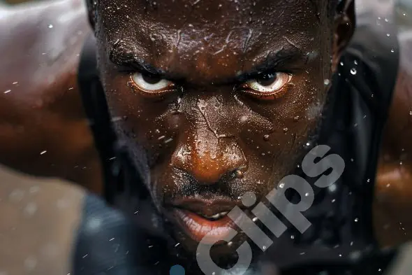 Determined Runner Close-Up