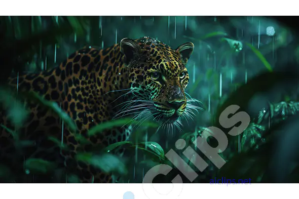 Leopard in Rainforest