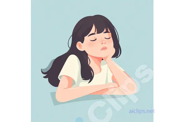Bored Girl Illustration