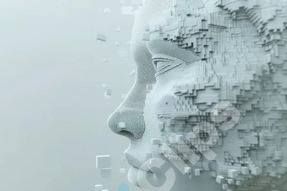 Abstract Digital Face Art