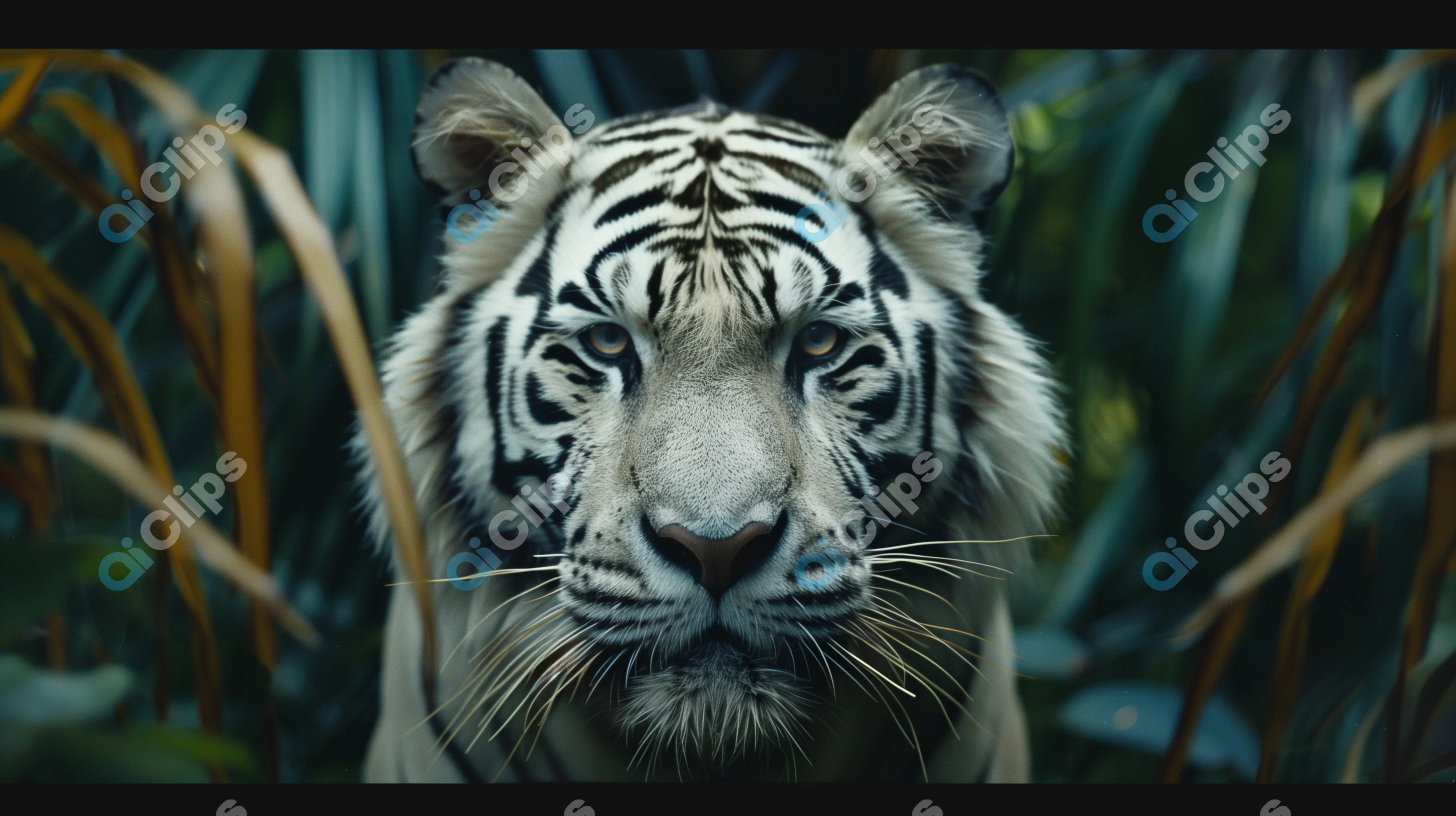 Intense White Tiger