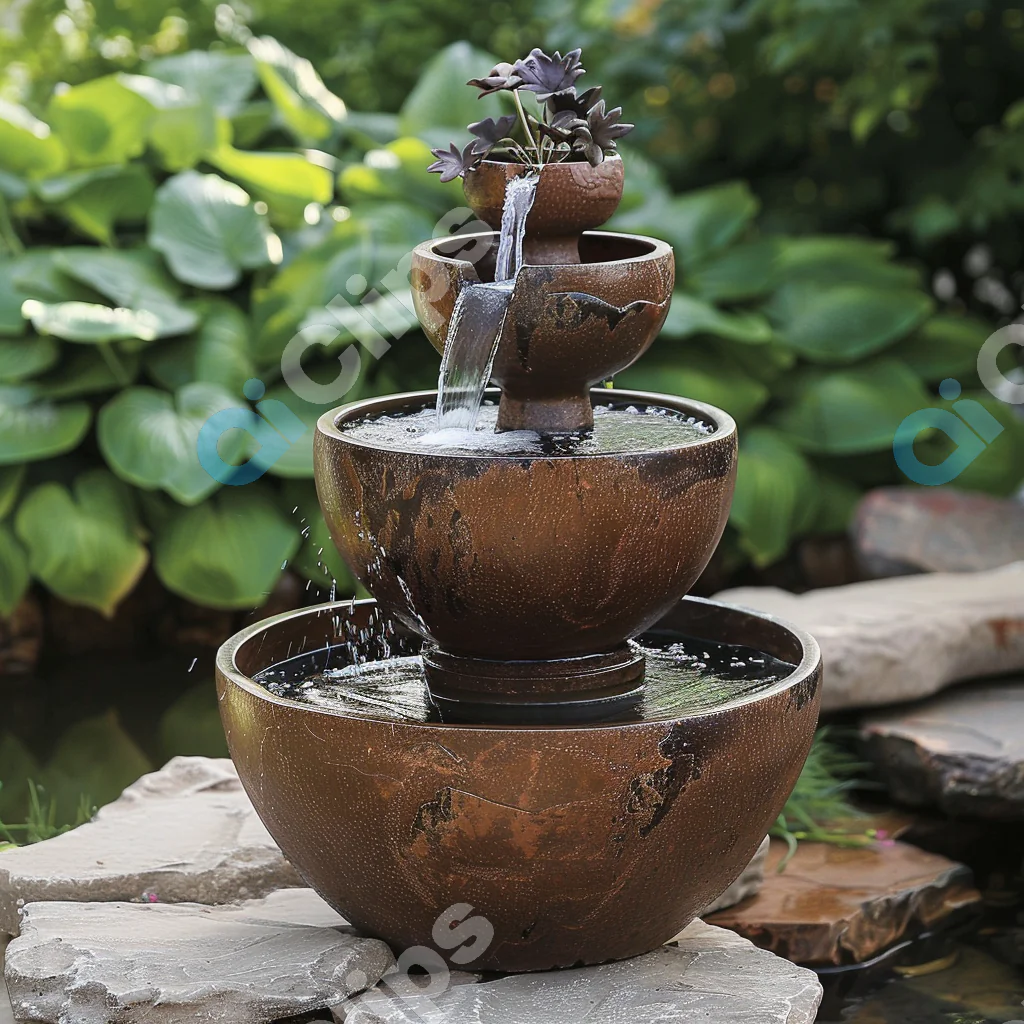 Tiered Garden Water Fountain
