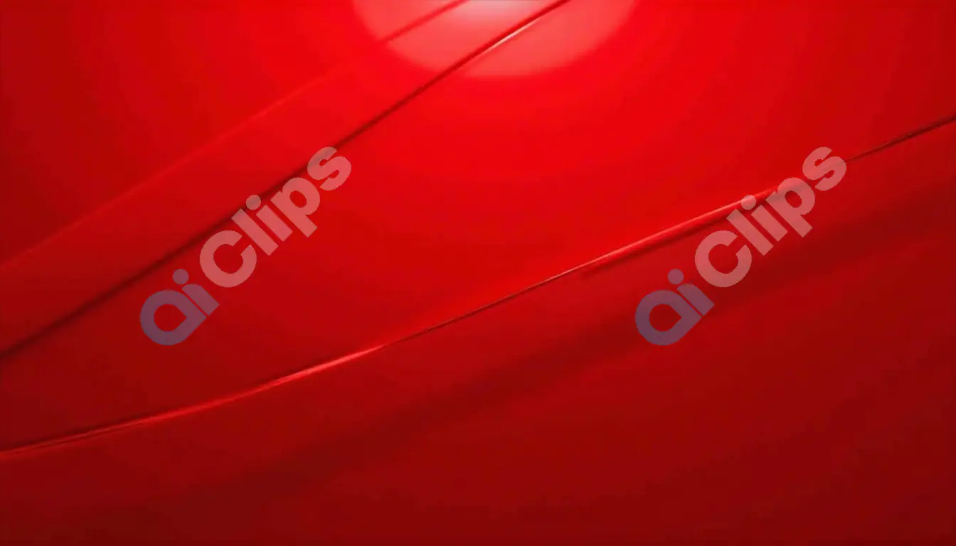 Glossy Red Abstract Background with Soft Curves