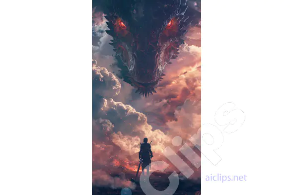 Warrior's Standoff with Dragon