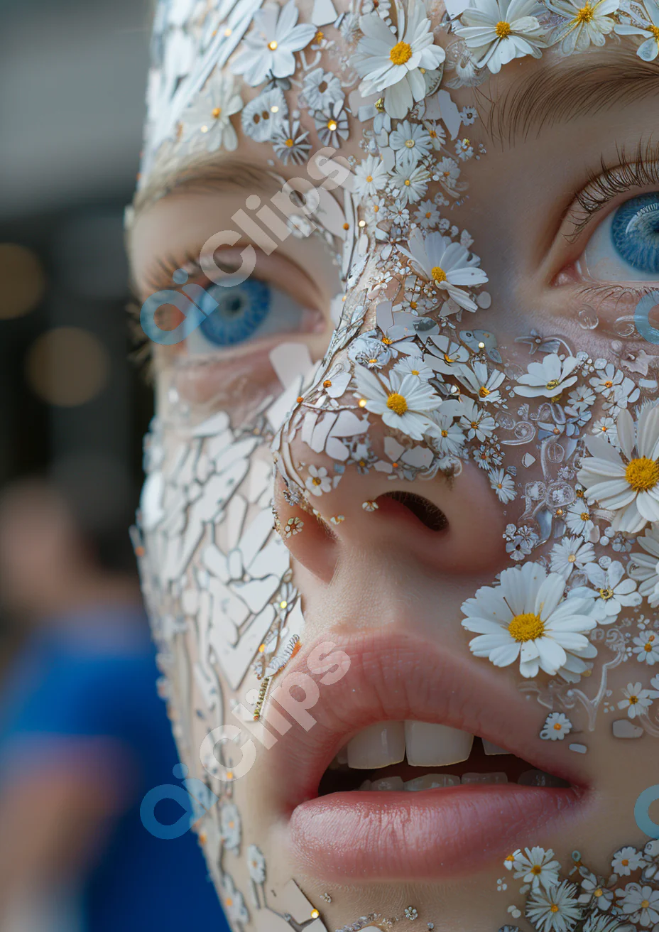 Floral Face Art