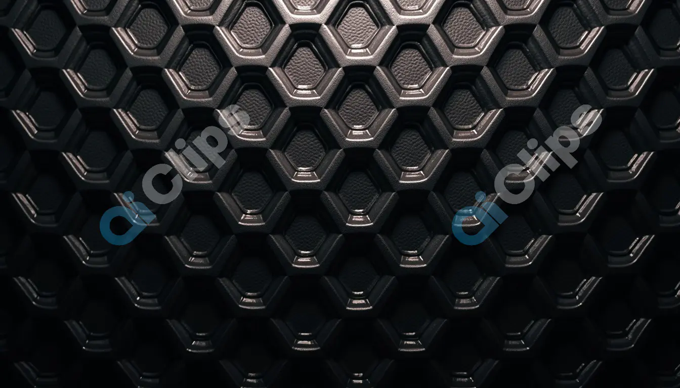 Dark Hexagonal Texture Background