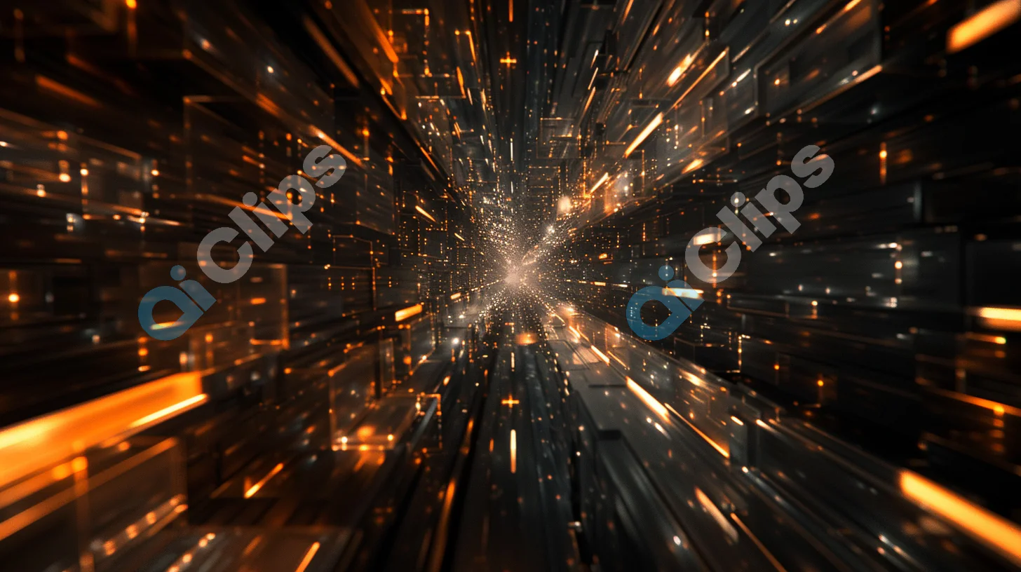 Futuristic Light Tunnel