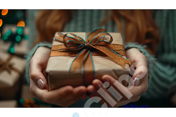 Gift Wrapped in Gold Ribbon