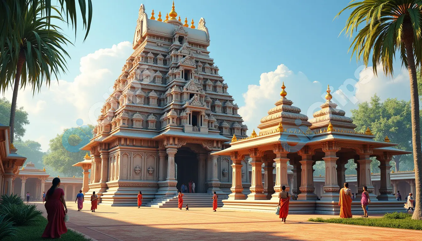 Majestic South Indian Temple Architecture
