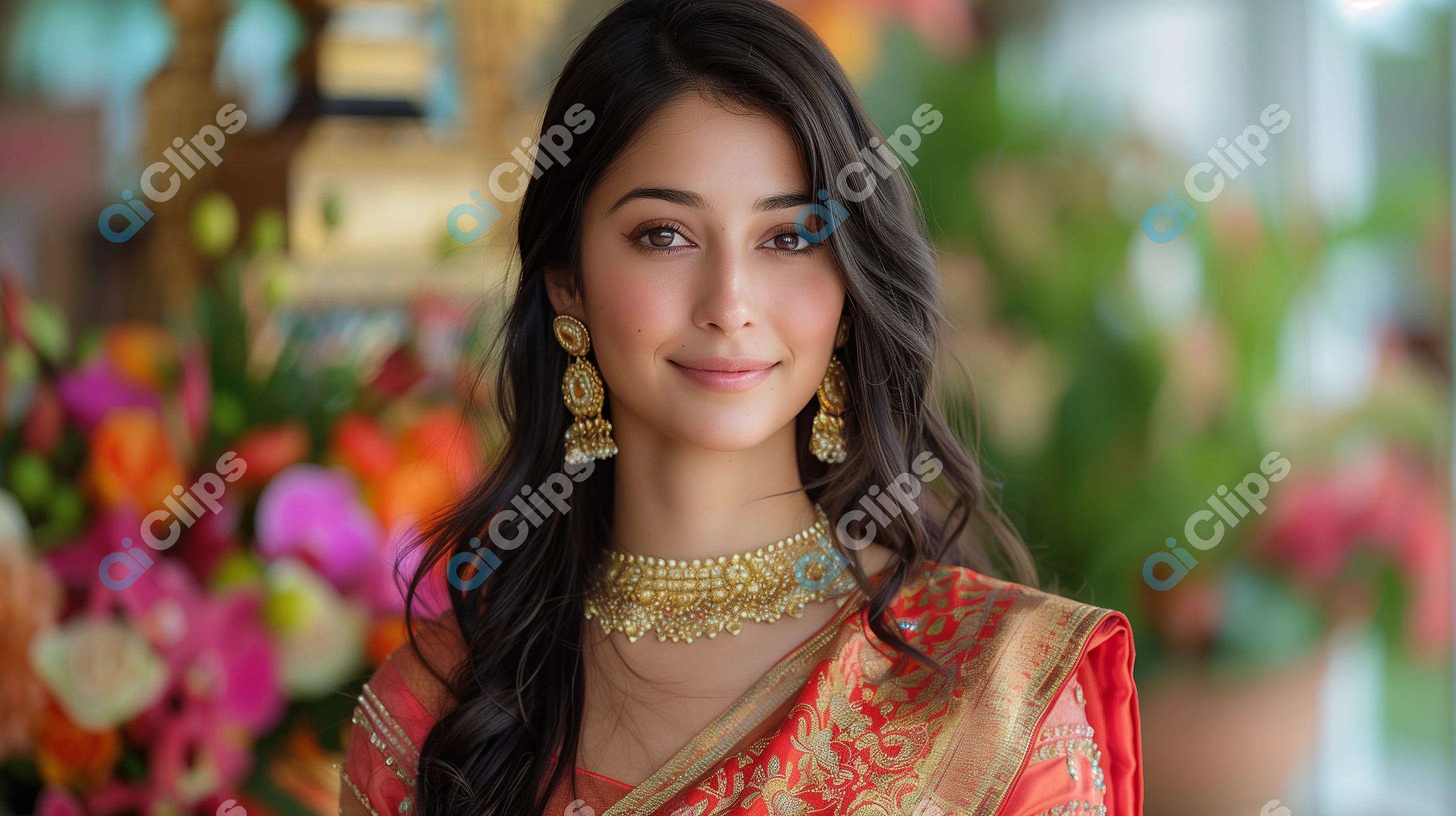 Elegant Woman in Traditional Indian Attire 1