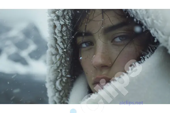 Winter Portrait Close-up