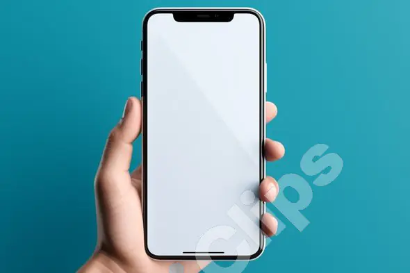 Hand Holding Smartphone Mockup