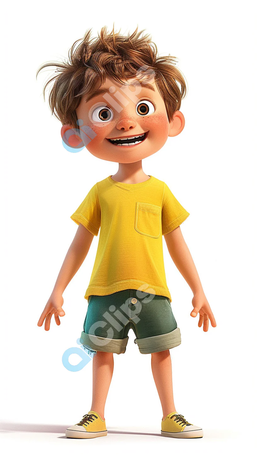 Happy Animated Boy