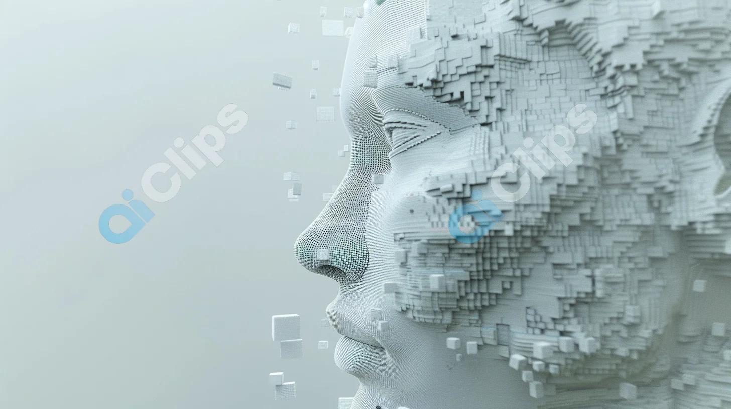 Abstract Digital Face Art
