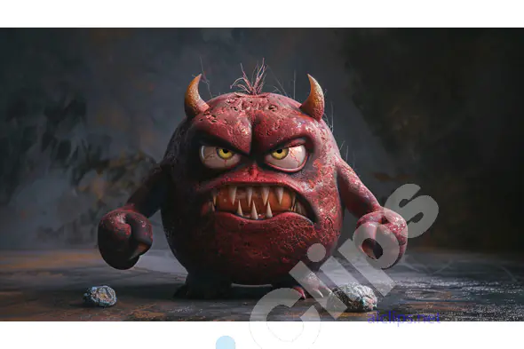 Angry Red Monster