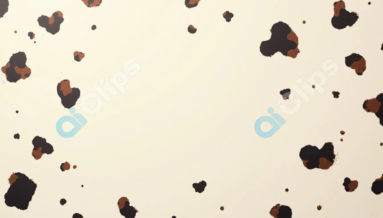 Abstract Cow Print Pattern on Beige Background